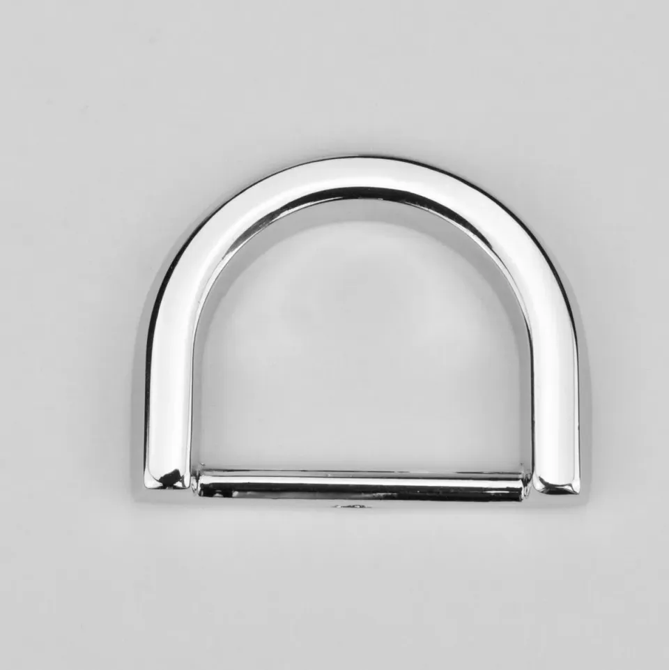 Leather House D-Ring 25 mm zilver 2-pack metaal