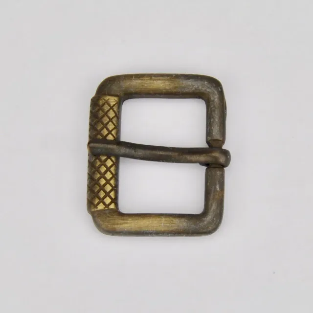 Leather House Buckle gesp oud goud 25mm metaal