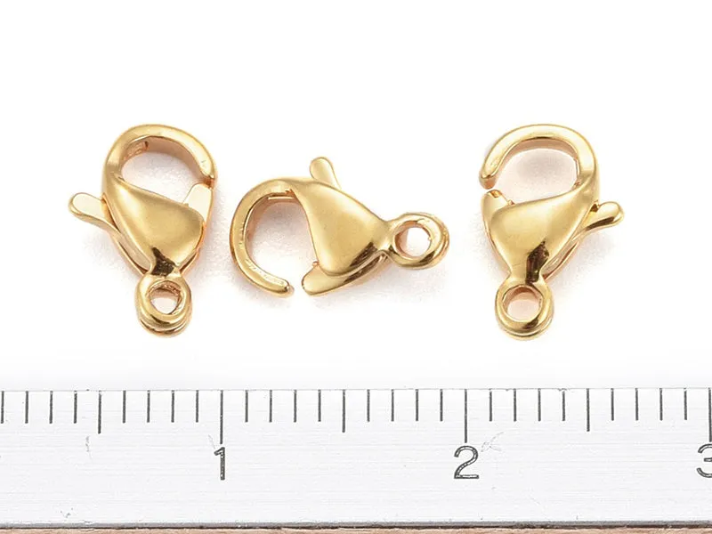 La Petite Epicerie Karabijnsluiting 9 mm Sluiting Goud 10 Stuks 24K