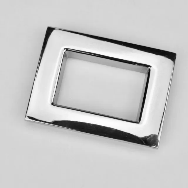 Leather House Rectangular Ring 57mm ring zilverkleurig