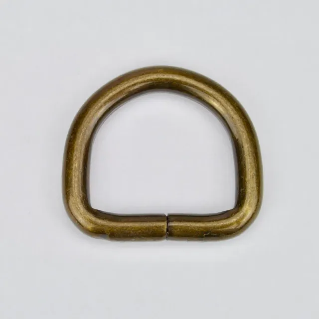Leather House D-Ring Brass 30 mm oud goud per stuk