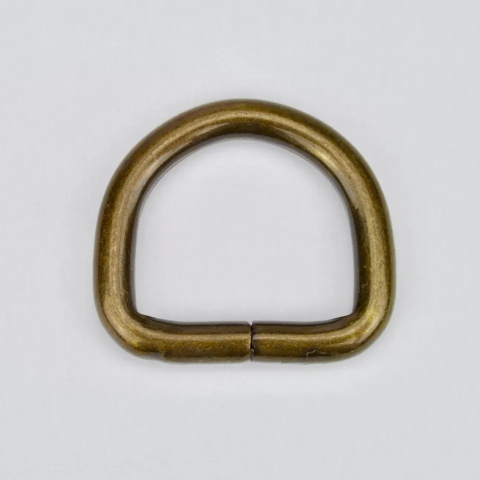 Leather House D-Ring Brass 30 mm oud goud per stuk