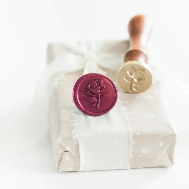 Jessy at Sea 3D Rose waxstempel 25 mm roos