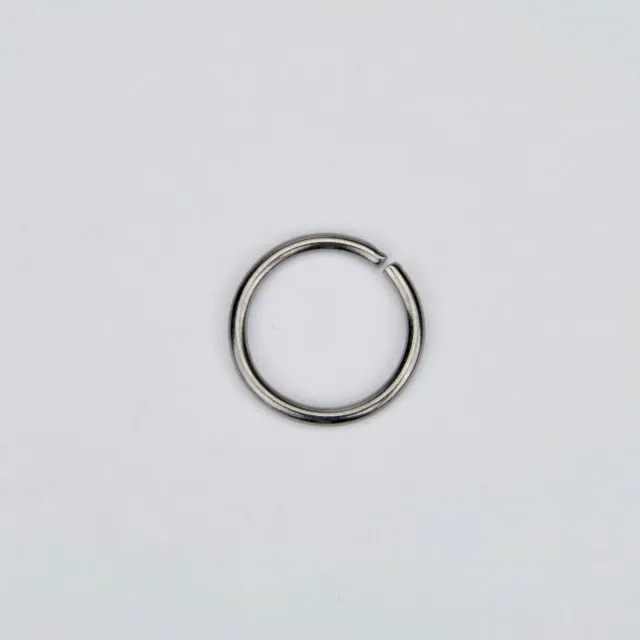 Leather House Black Ring 15mm ring zwart per stuk