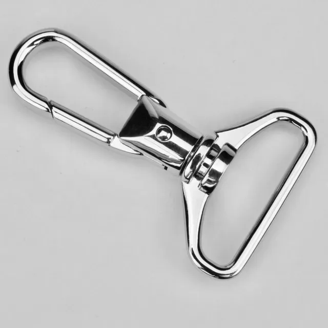 Leather House Musketonhaak zilver 30 mm nikkel per stuk