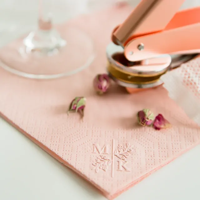 Jessy at Sea Wedding preegstempel gepersonaliseerd 42 mm