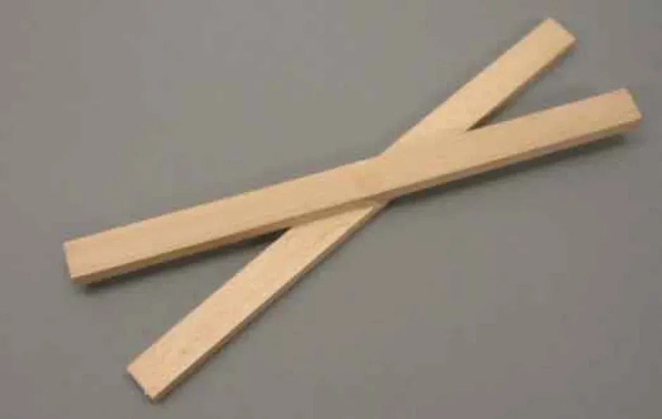 LTC-Leiden kleilatten beukenhout 30 cm 2 stuks 1-2 cm
