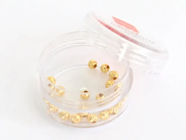 La Petite Epicerie Heishi Boule Dorée kralen goud 20 stuks 4x3 mm