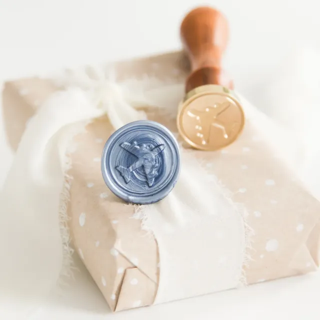 Jessy at Sea Airplane wax stempel 25 mm reizen