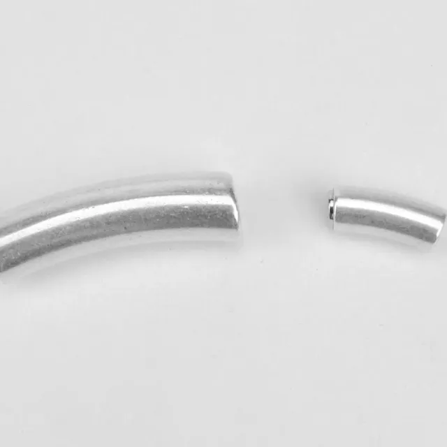 Leather House Bracelet Clasp 5mm armbandsluiting mat zilver
