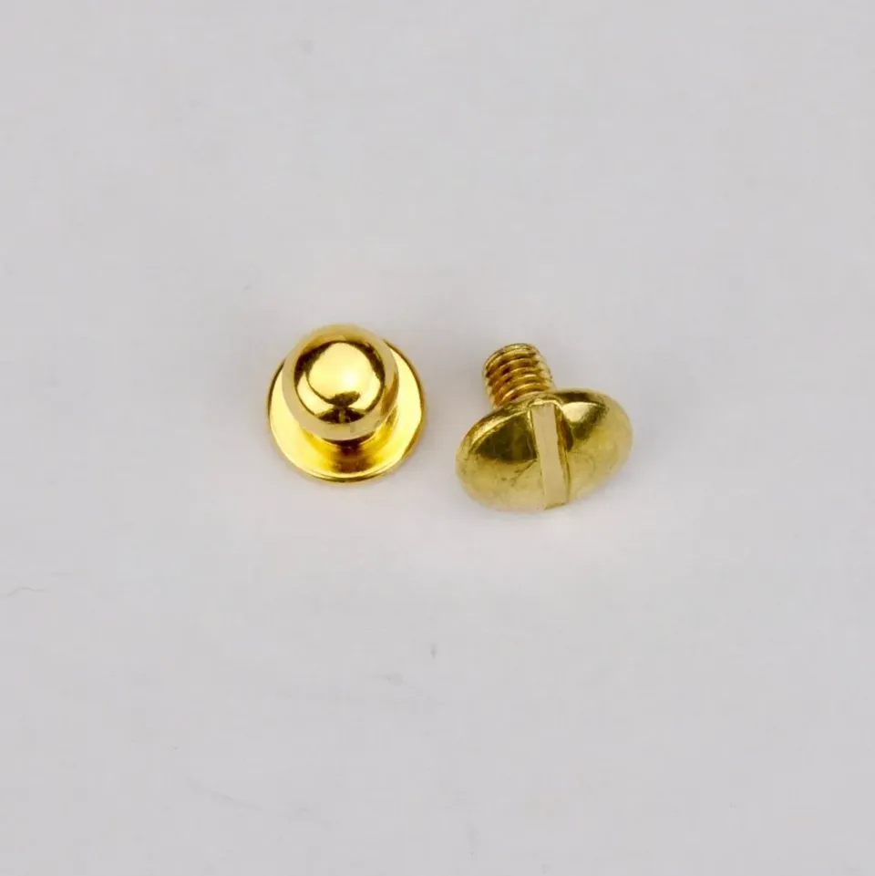 Leather House Habto collar button goud 5 mm per stuk