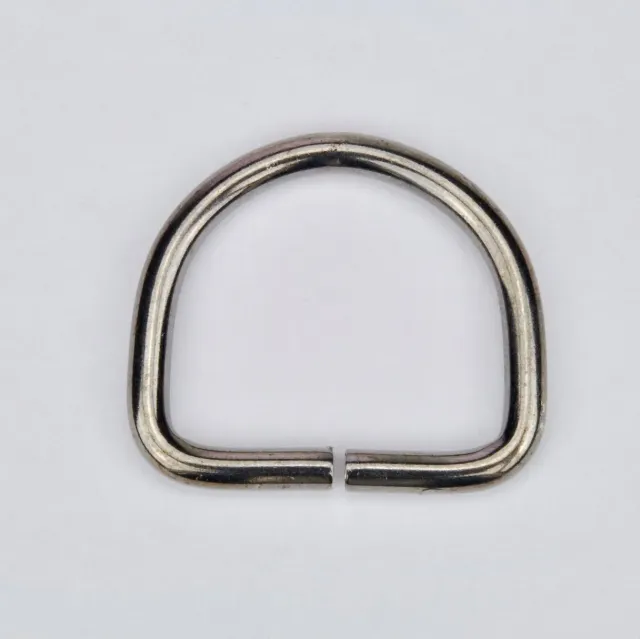 Leather House D-Ring 30 mm tasring zwart metaal
