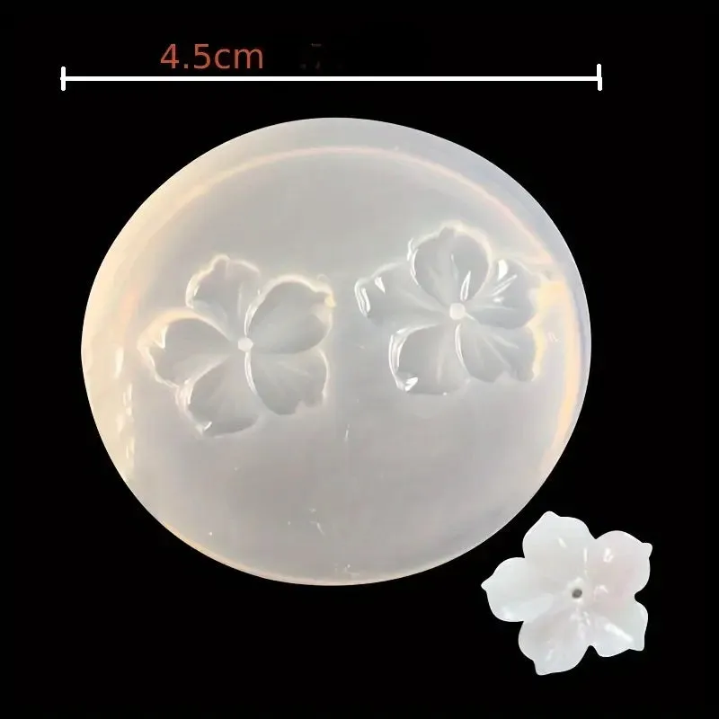 Bijounique Bloemetjes Gietmal siliconen 17 mm