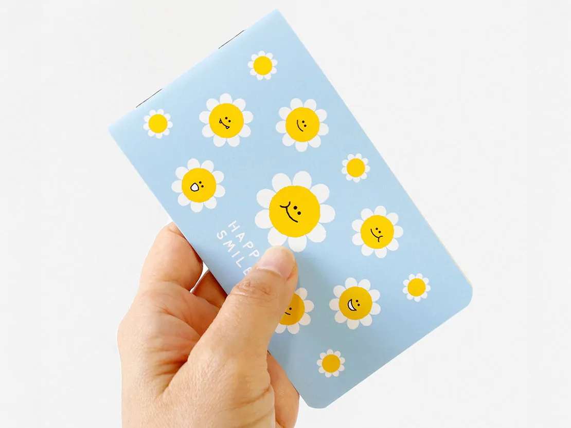 La Petite Epicerie Smile Happy notitieboekje bloemen pocket
