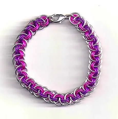 Bijounique Orbital Vipera Berus chainmaille armband zelfmaakpakket
