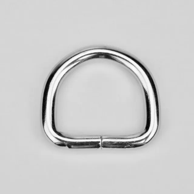 Leather House D-ring zilver 30 mm