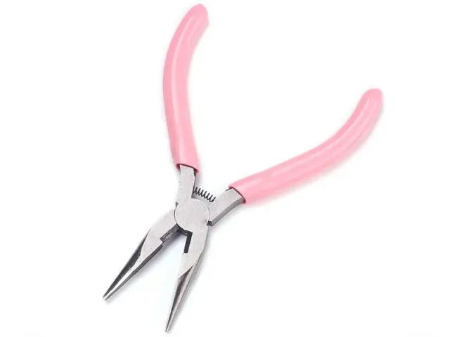 La Petite Epicerie 2-in-1 sieraadtang 13 cm roze plat