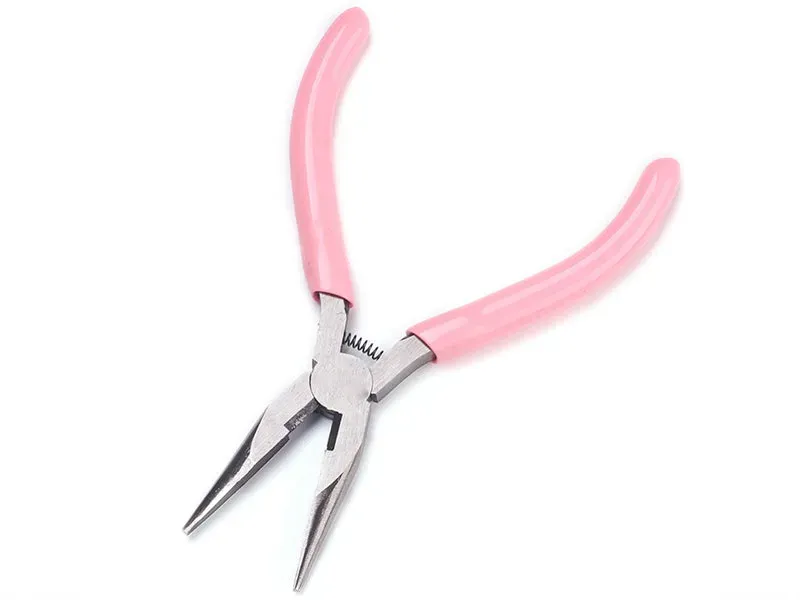 La Petite Epicerie 2-in-1 sieraadtang 13 cm roze plat