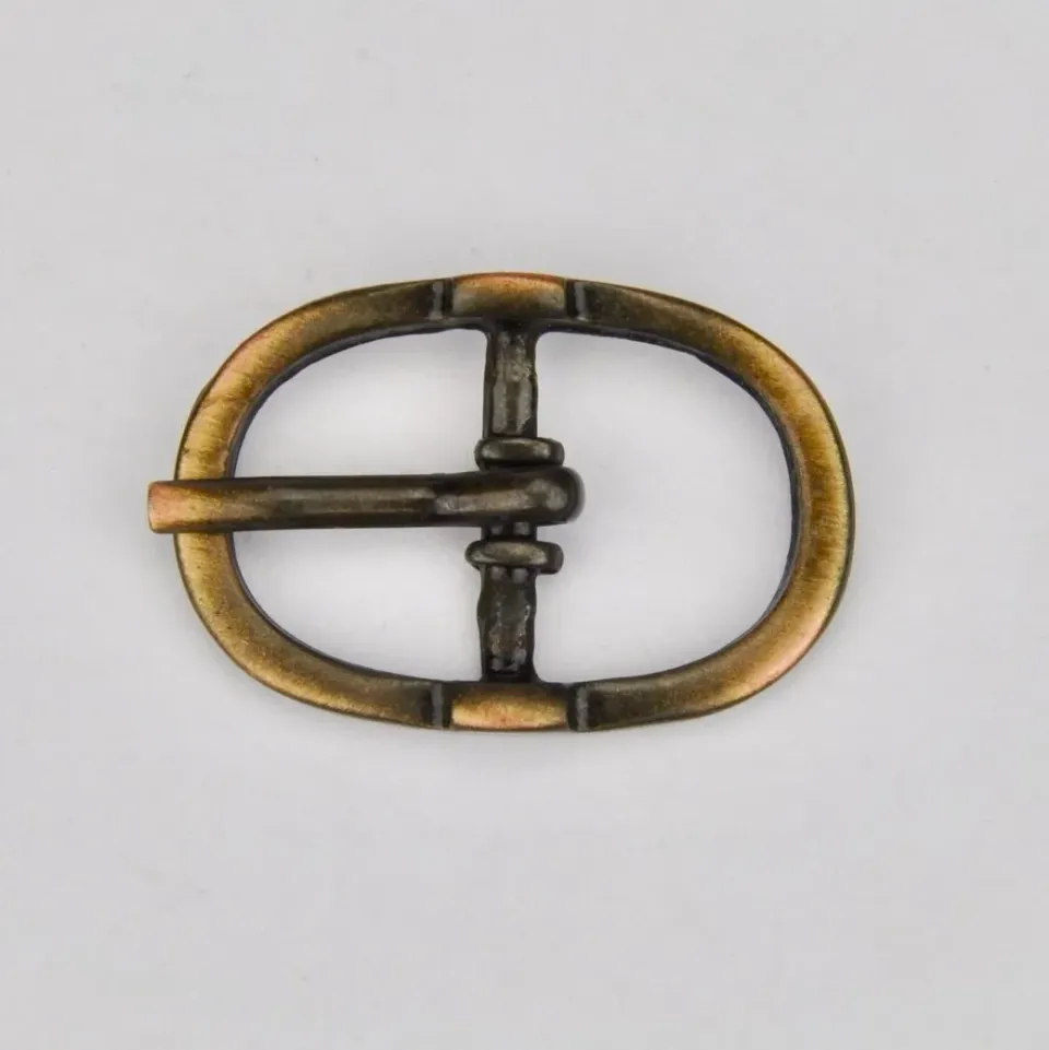 Leather House Gesp Brass 13 mm oudgoud minigesp