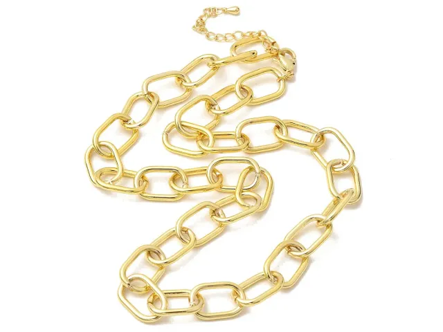 La Petite Epicerie Ketting 44 cm Kabelketting Goud Verguld