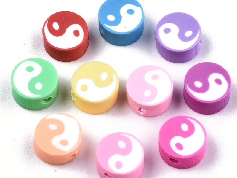 La Petite Epicerie Yin Yang polymeerkralen 20 stuks mix