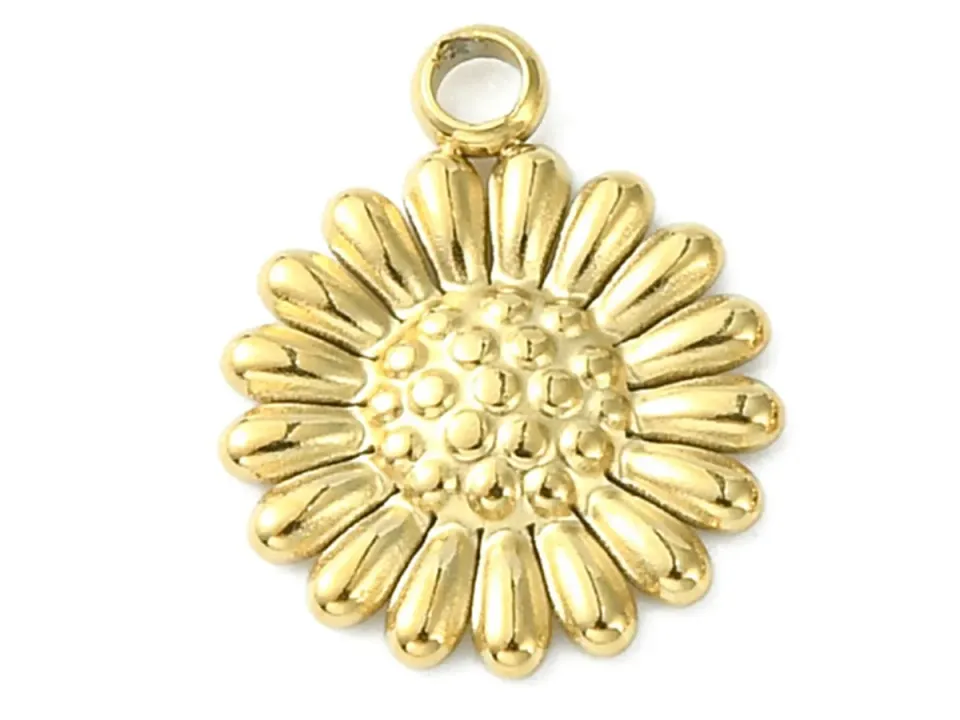 La Petite Epicerie bedel bloem goud RVS 14K per stuk