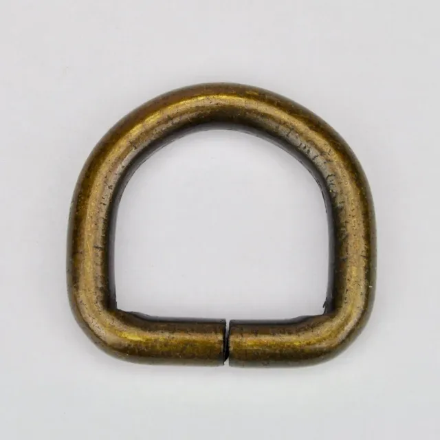 Leather House D-Ring tassenring oud goud 25 mm per stuk