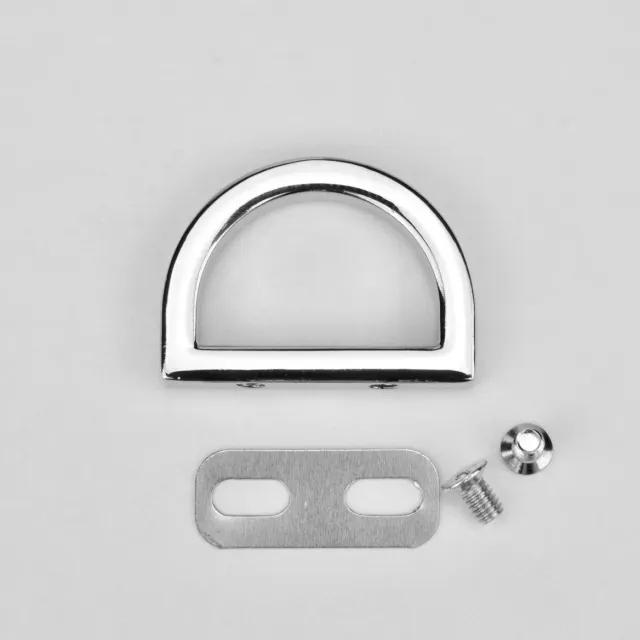 Leather House D-Ring Silver 20 mm tassenring per stuk nikkel