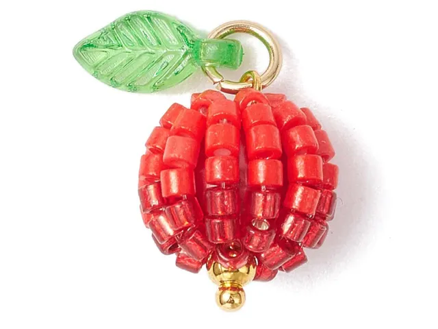 La Petite Epicerie hanger appel rood rocaille 14,5mm