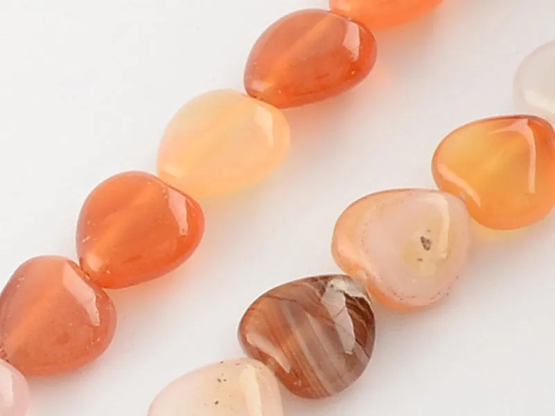 La Petite Epicerie hart kralen rood agaat 10 mm 10 stuks