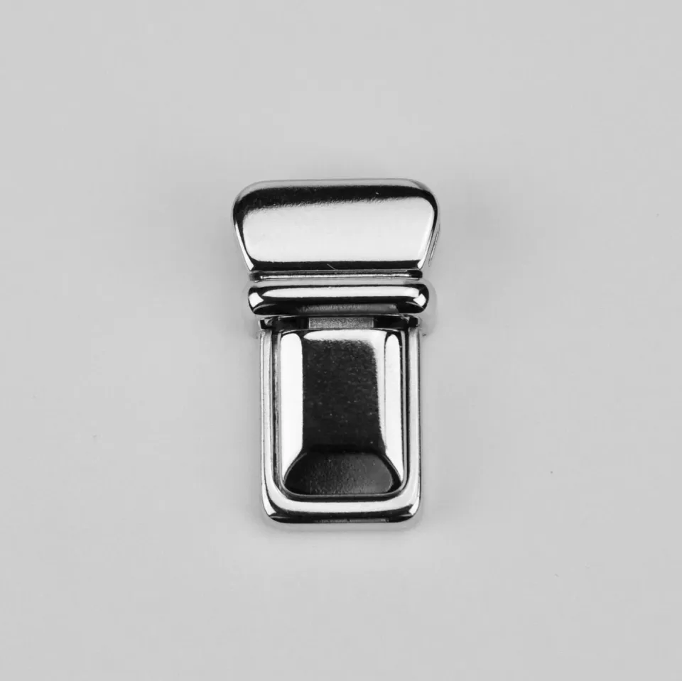 Leather House tic-tuc sluiting zilver 32x20mm per stuk