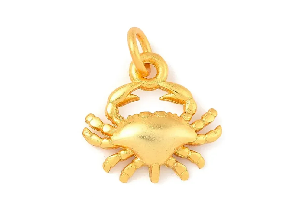 La Petite Epicerie krab bedel goud 10 mm per stuk