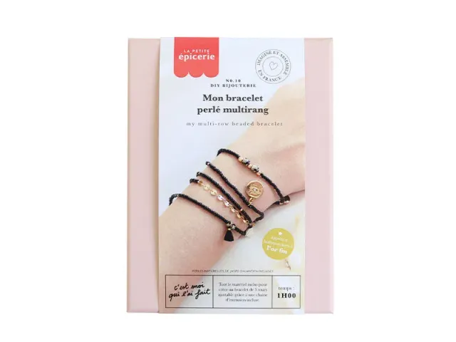 La Petite Epicerie DIY Bijouterie armband kit zwart 5-rangs