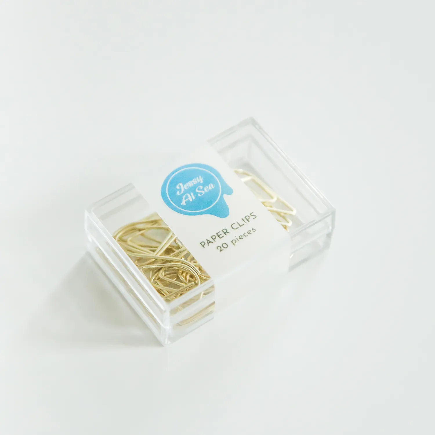 Jessy at Sea Drop paperclips goud 20 stuks 25 mm