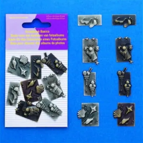 LTC-Leiden Scrapbook Basics embellishments vakantie 8 stuks