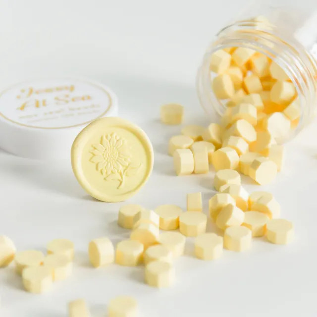 Jessy at Sea Pastel Yellow sealing wax 100 stuks geel