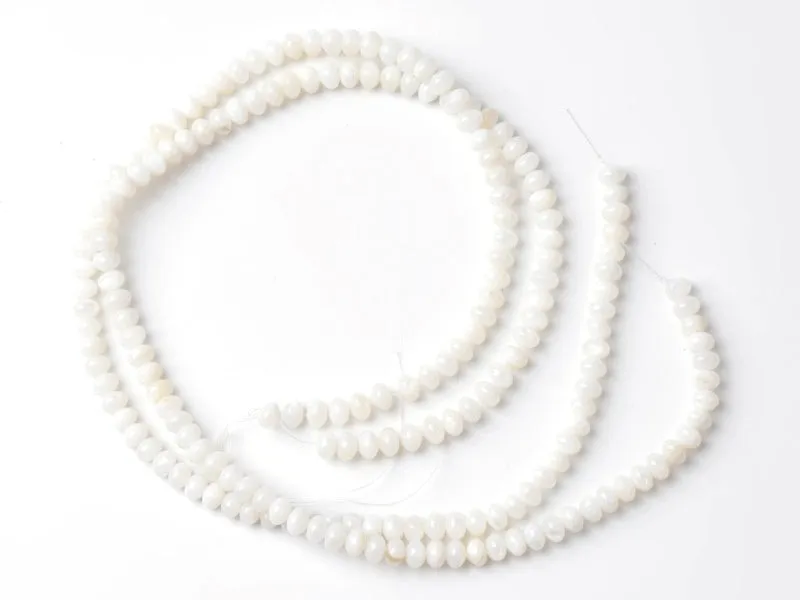 La Petite Epicerie Schelpkralen Rondellen naturel kralen 20 stuks