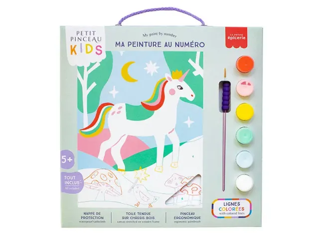 La Petite Epicerie Petit Pinceau Kids Licorne et Piou schilderen op nummer