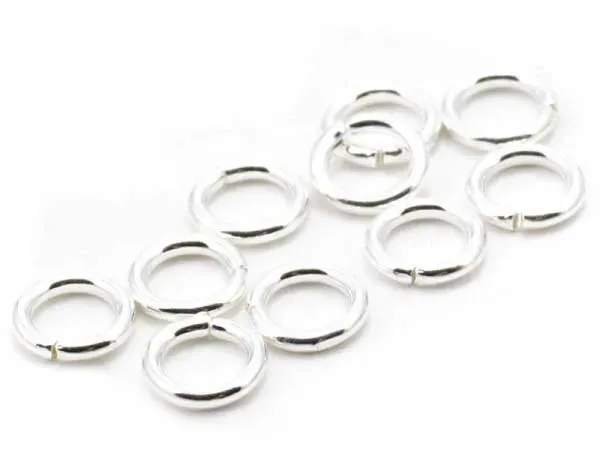 La Petite Epicerie ringetjes zilver 5 mm 10 stuks