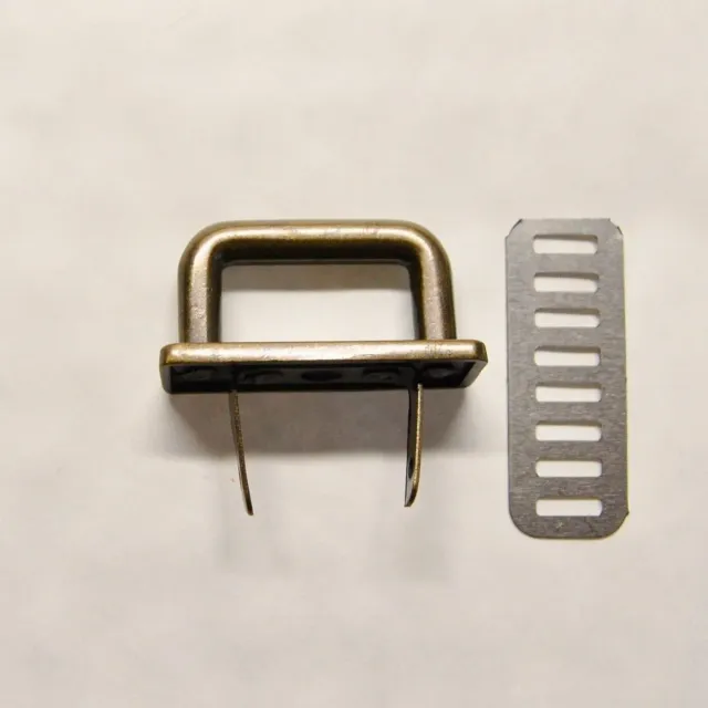 Leather House handvatbevestiger brass 20 mm goud