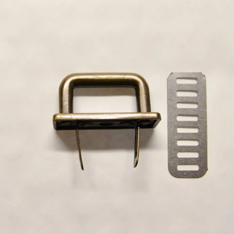 Leather House handvatbevestiger brass 20 mm goud