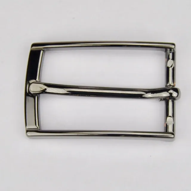 Leather House Gesp 30mm zwart gunmetal riem