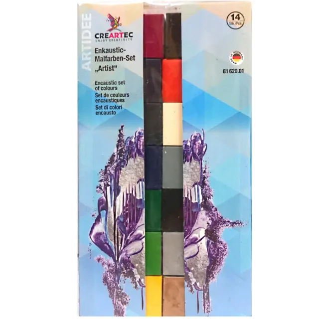 LTC-Leiden Encaustic Artist bijenwasblokjes 14 stuks