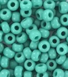 LTC-Leiden opake kraaltjes 3,5 mm groen turquoise 35 gram
