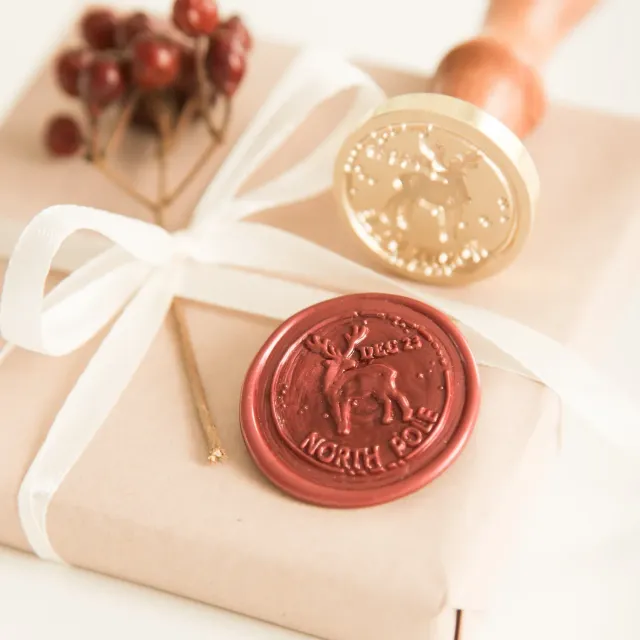 Jessy at Sea North Pole wax seal stempel 30 mm kerst