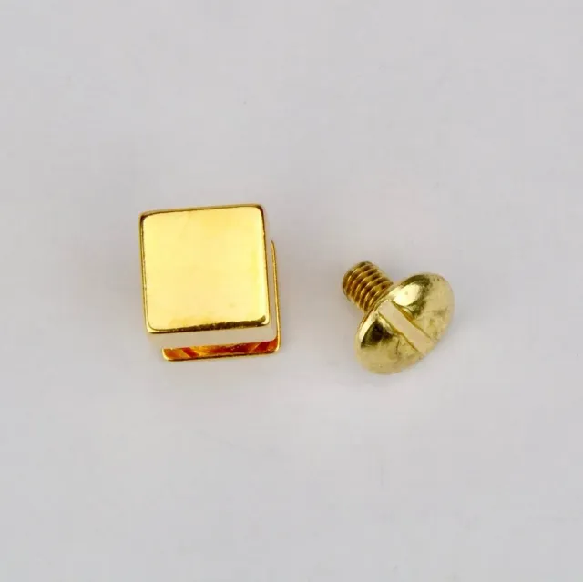 Leather House Habto geweerknop goud 8mm per stuk