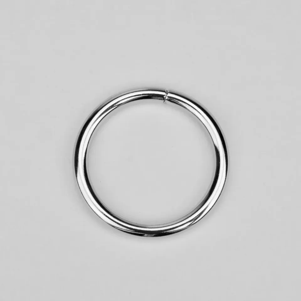 Leather House Silver ring 30 mm nikkel