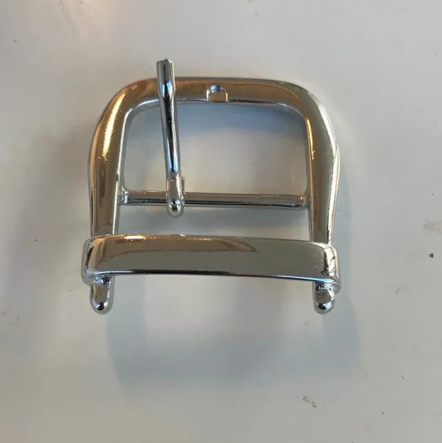 Leather House gesp zilver glans 40 mm per stuk