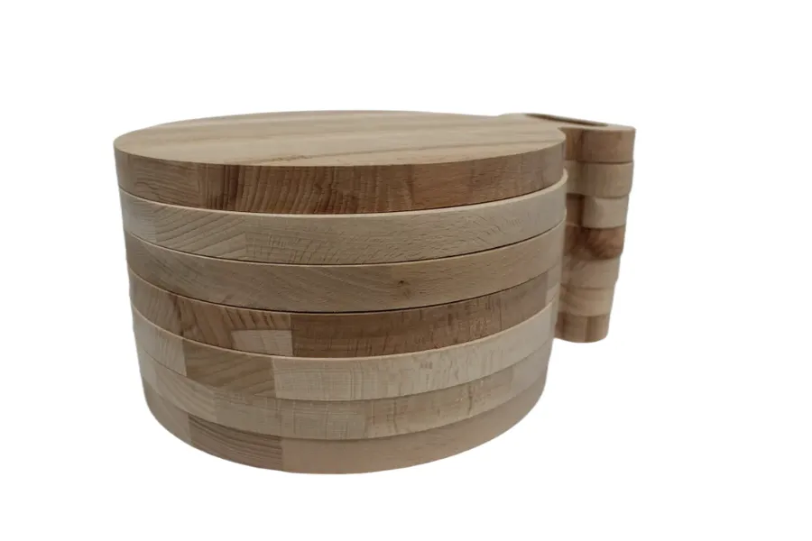 Astrid Brouwers tapasplank rond snijplank beukenhout 25 cm