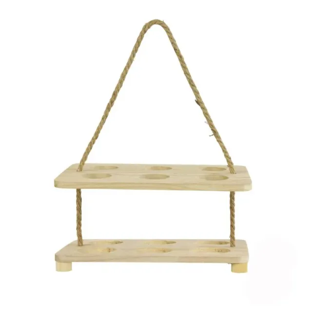 Astrid Brouwers bierflesdrager 6 flessen hout 30x20 cm